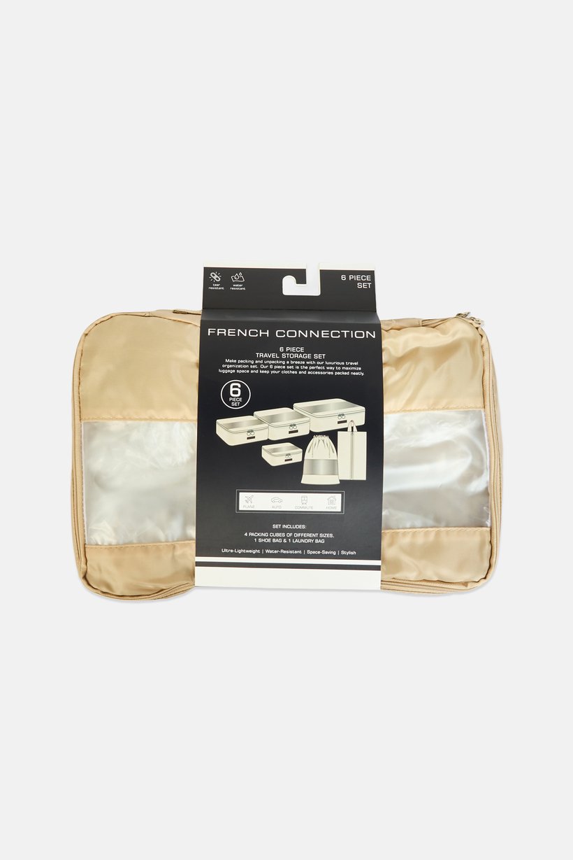 6 Piece Travel Storage Set, Khaki