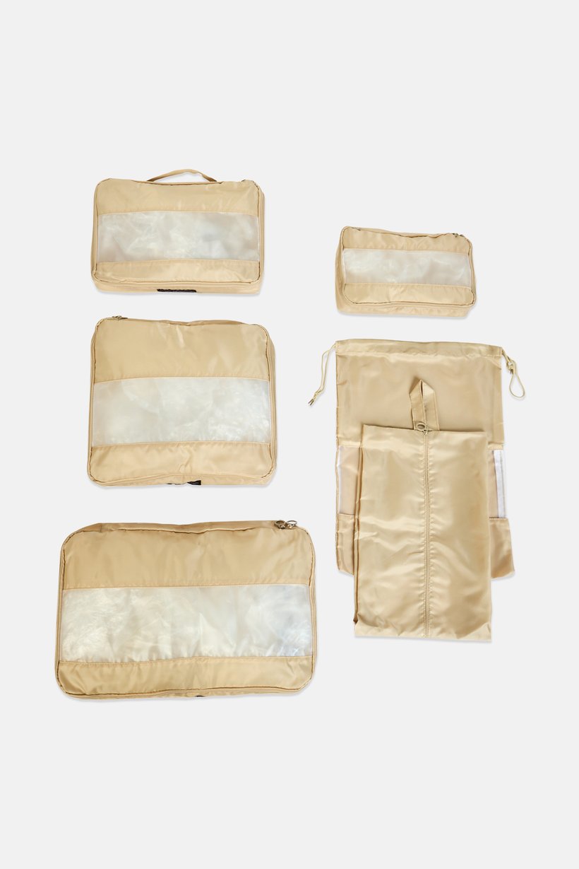 6 Piece Travel Storage Set, Khaki