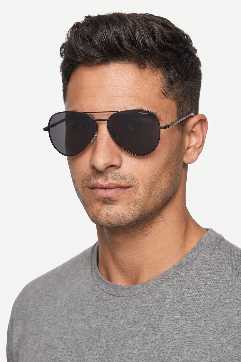 Men 20786180759M9 Aviator Sunglasses, Black