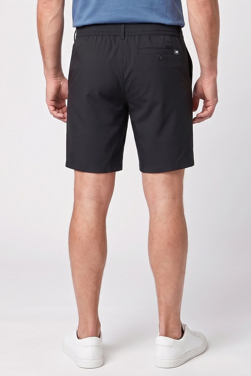Men Standard Fit 7 Inseam Golf Shorts, Black