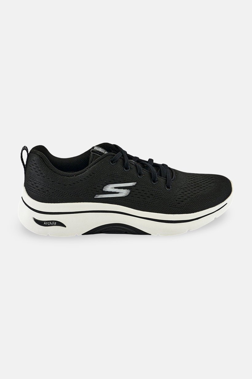 Women Go Walk Lace Up Training Shoes, Black