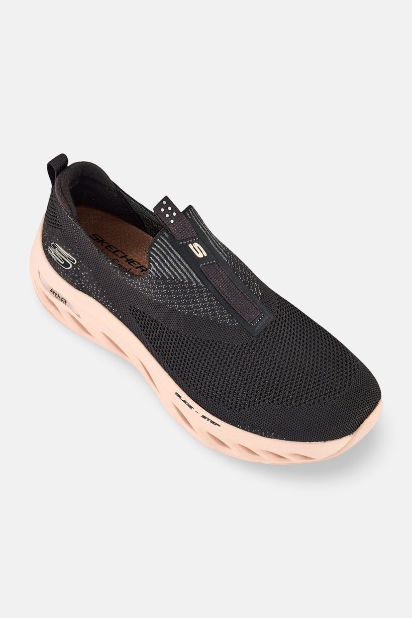 Women Arch Fit Glide-Step Slip On Walking Shoes, Dark Grey