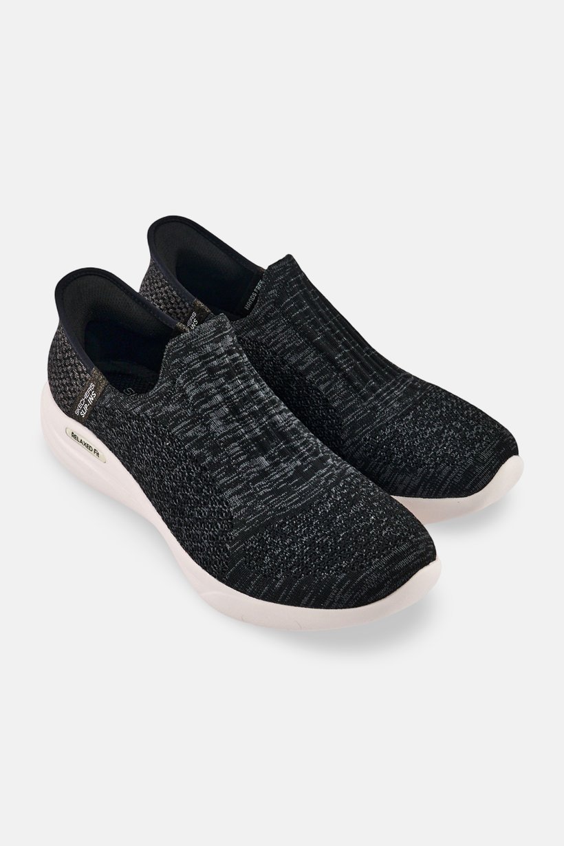 Women Relaxed Fit Slip On Training Shoes, Black