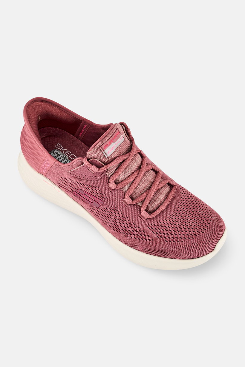 Women Natural Beauty Lace Up Training Shoes, Dark Mauve