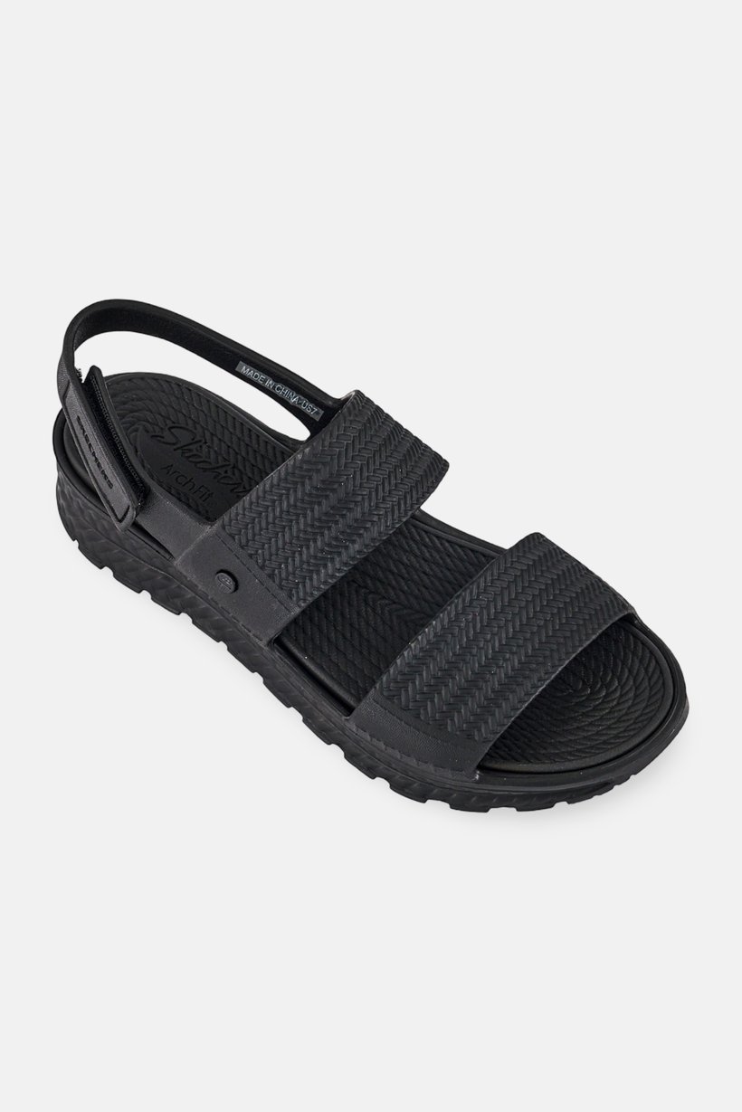 Women Sunny Days Velcro Closure Walking Sandals, Black