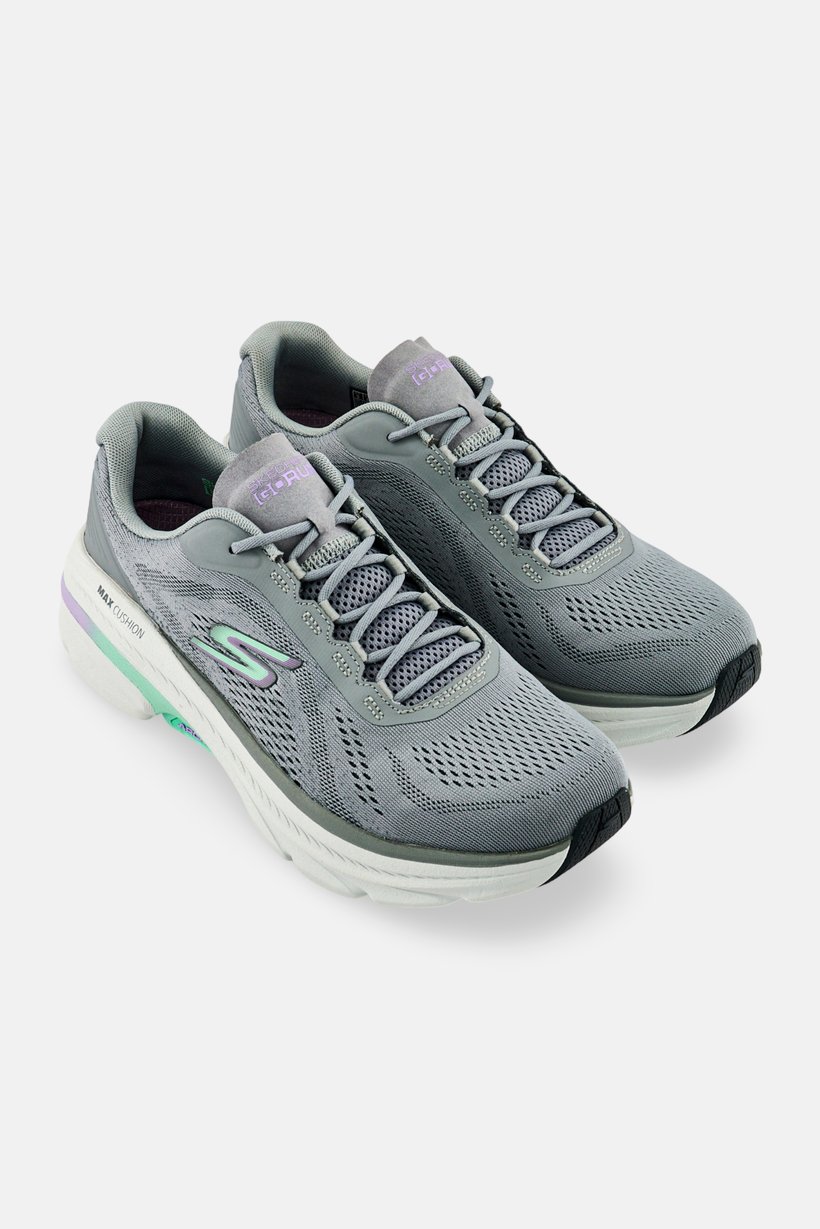 Women Max Cushioning Arch Lace Up Running Shoes, Grey