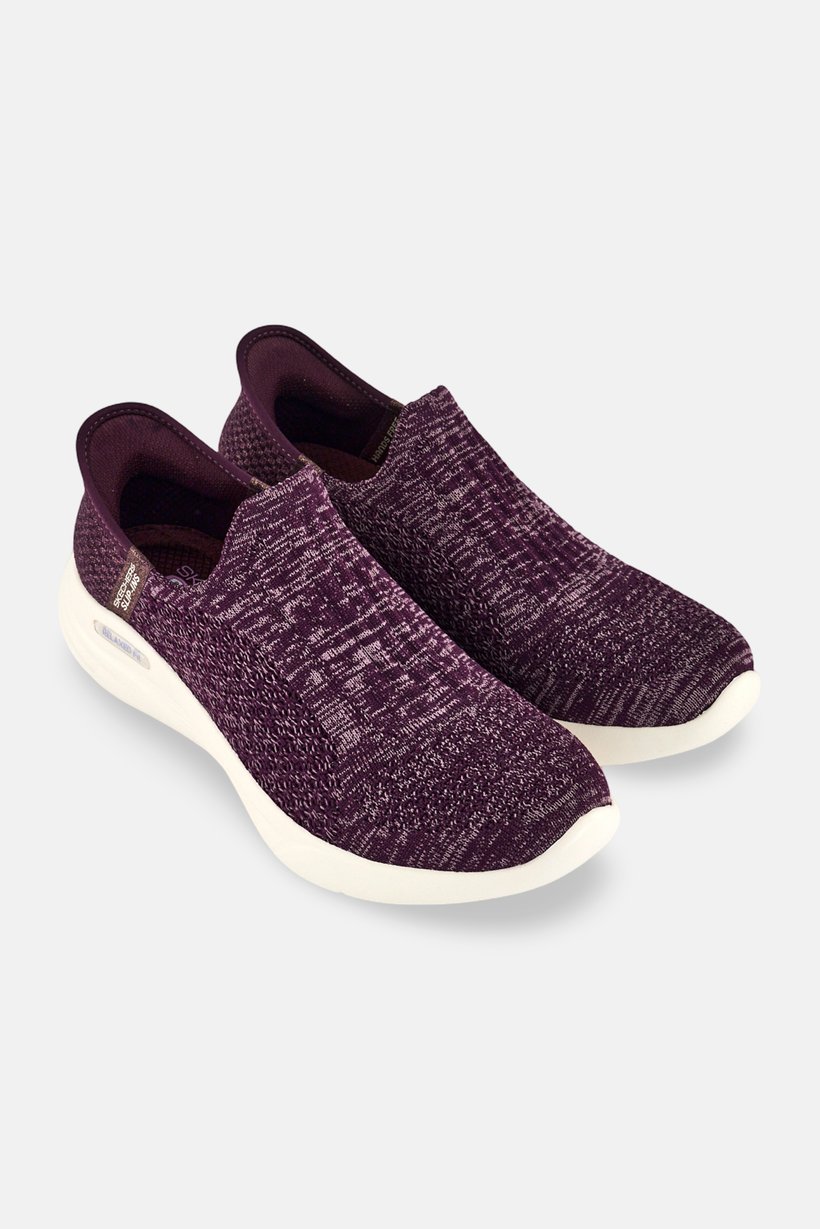 Women Relaxed Fit Slip On Training Shoes, Purple