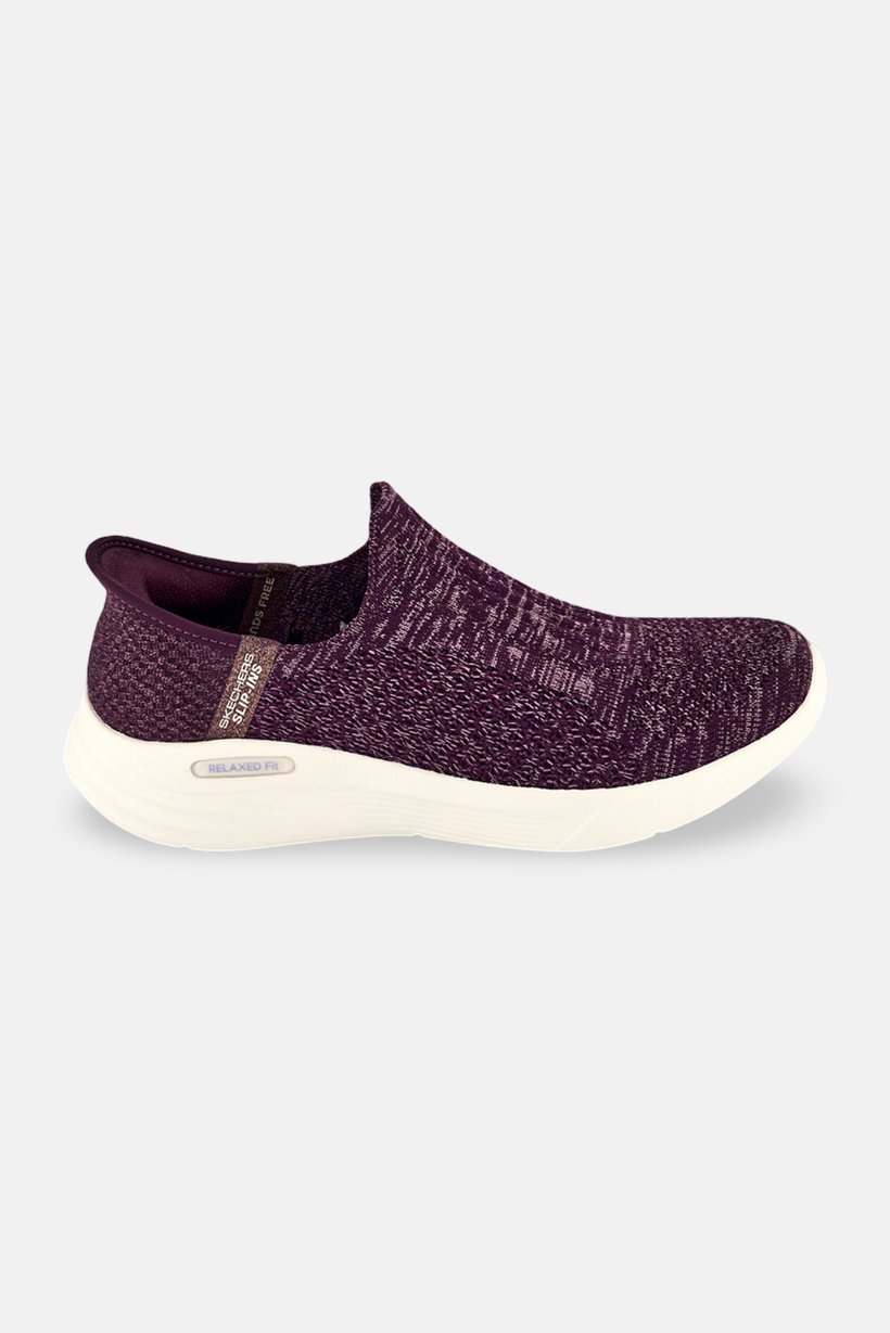 Women Relaxed Fit Slip On Training Shoes, Purple