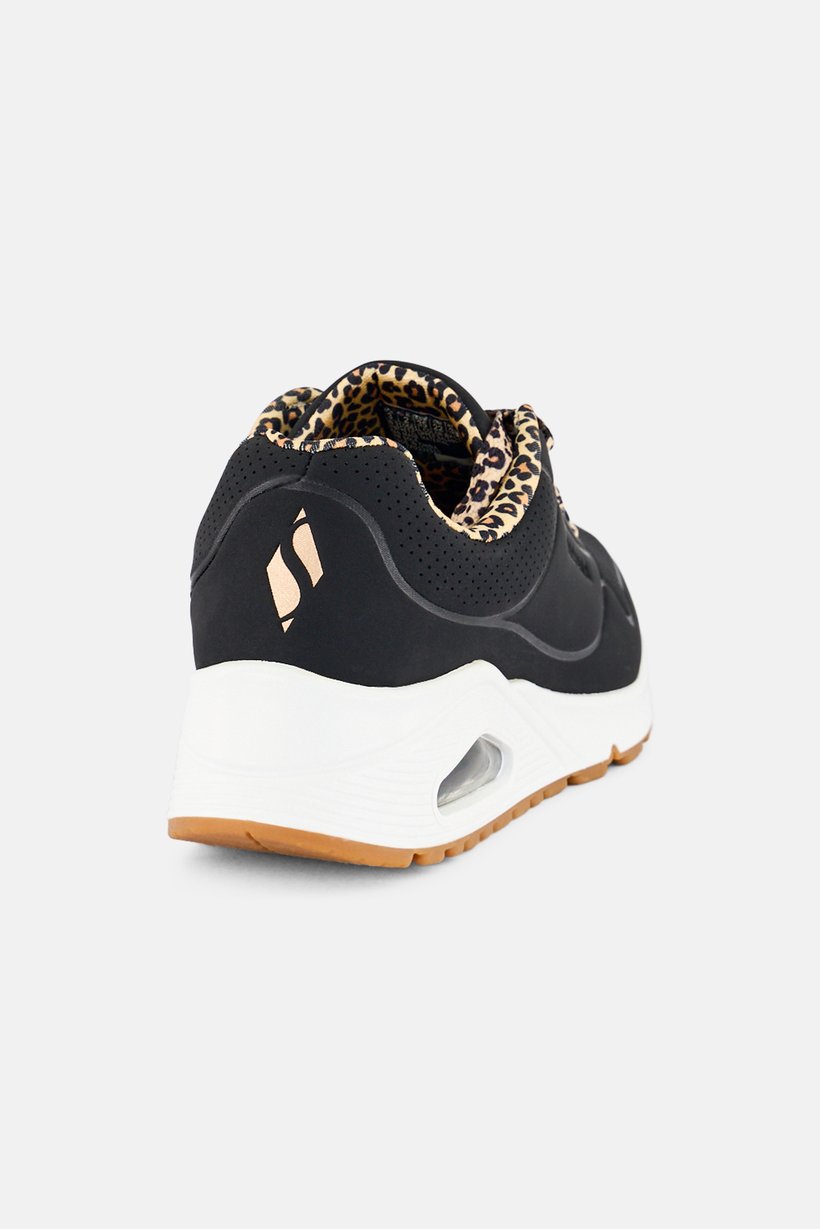 Kids Boy UNO GEN1 Leopard Chic Lace Up Outdoor Shoes, Black
