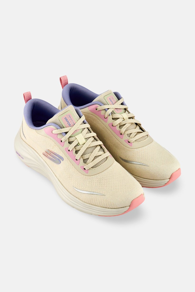 Women Vapor Foam Lace Up Running Shoes, Beige