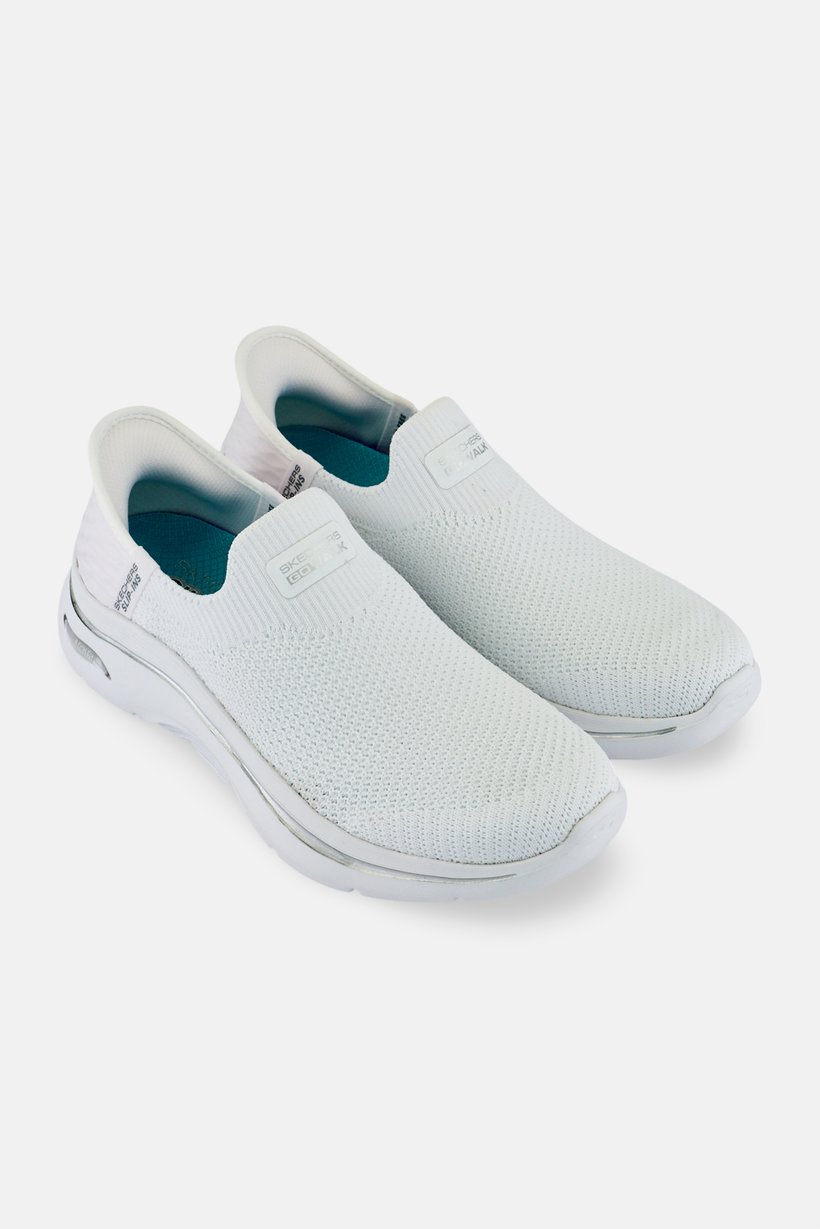 Women Go Walk Arch Fit Slip On Walking Shoes, White