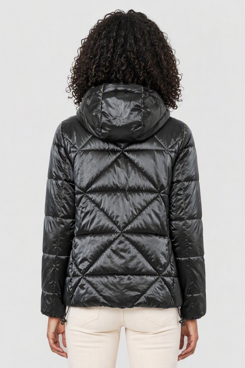 Women Quilted Puffer Jacket, Grey