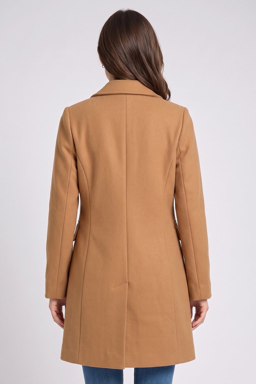 Women Textured Trench Coat, Tan