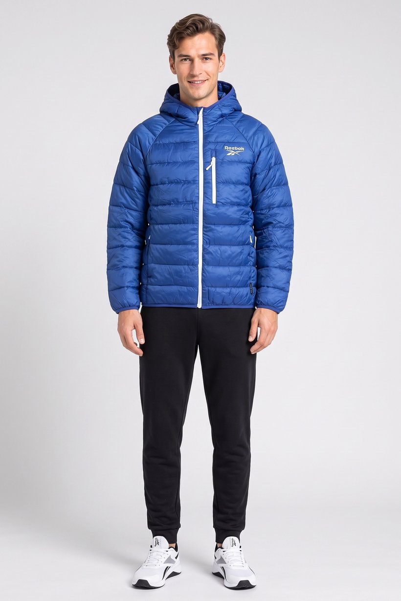 Men Sportswear Fit Long Sleeve Outdoor Jacket, Blue