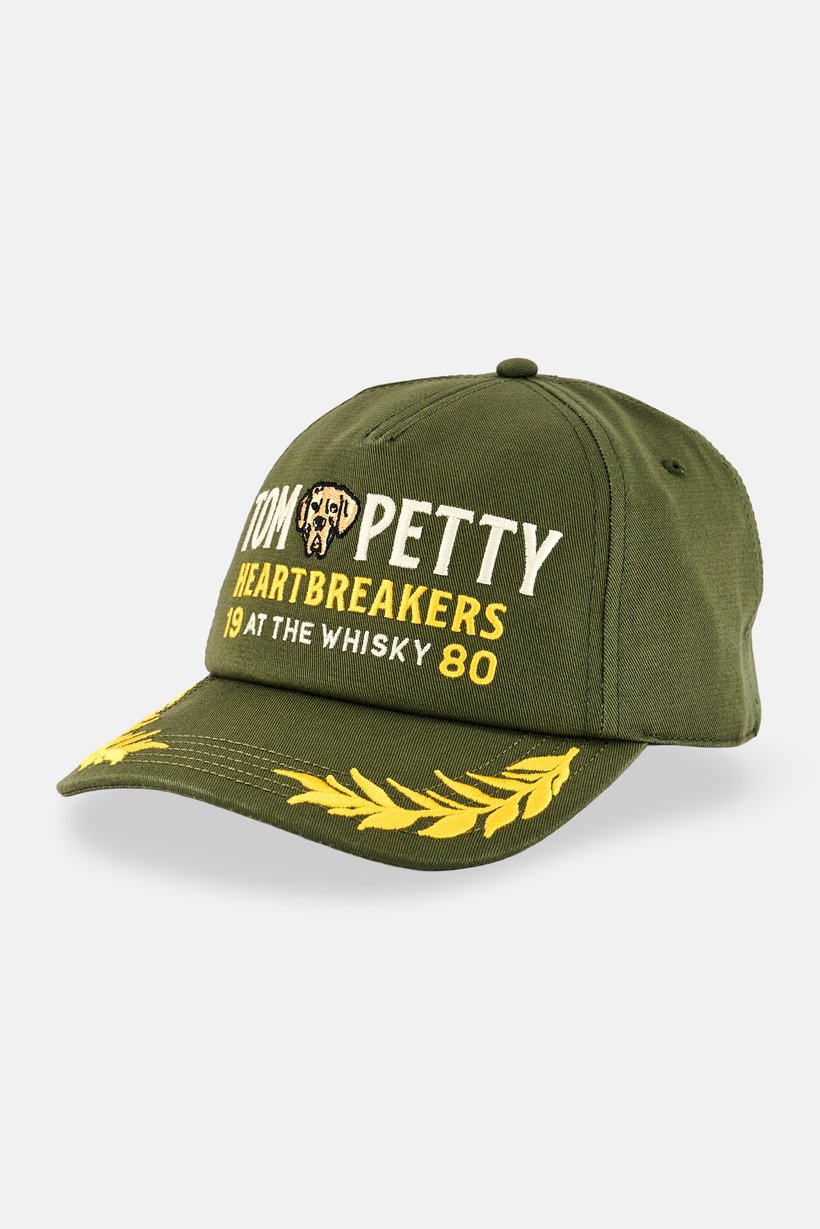 Men Embroidered Adjustable Cap, Olive
