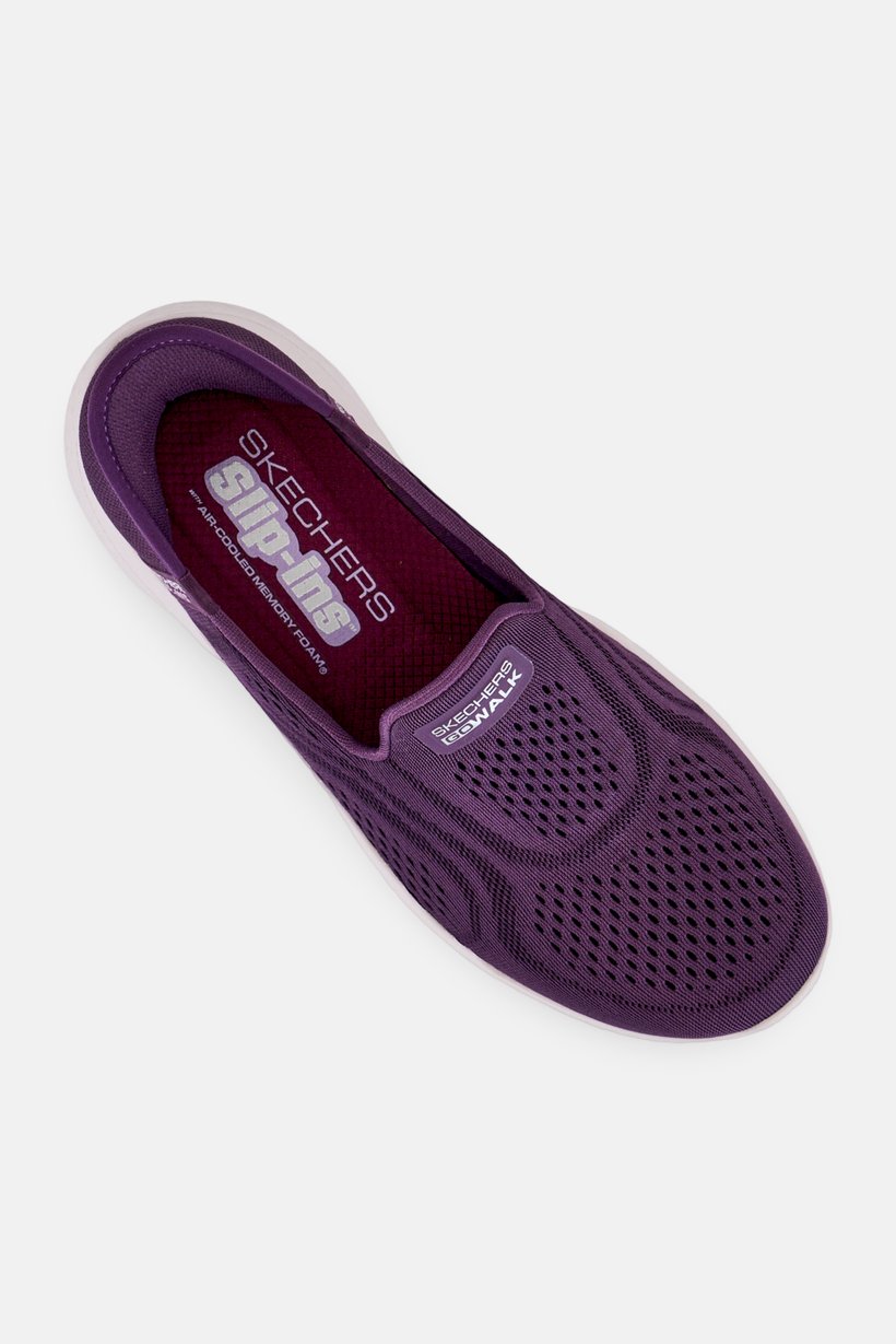Women Go Walk Flex Slip On Walking Shoes, Purple