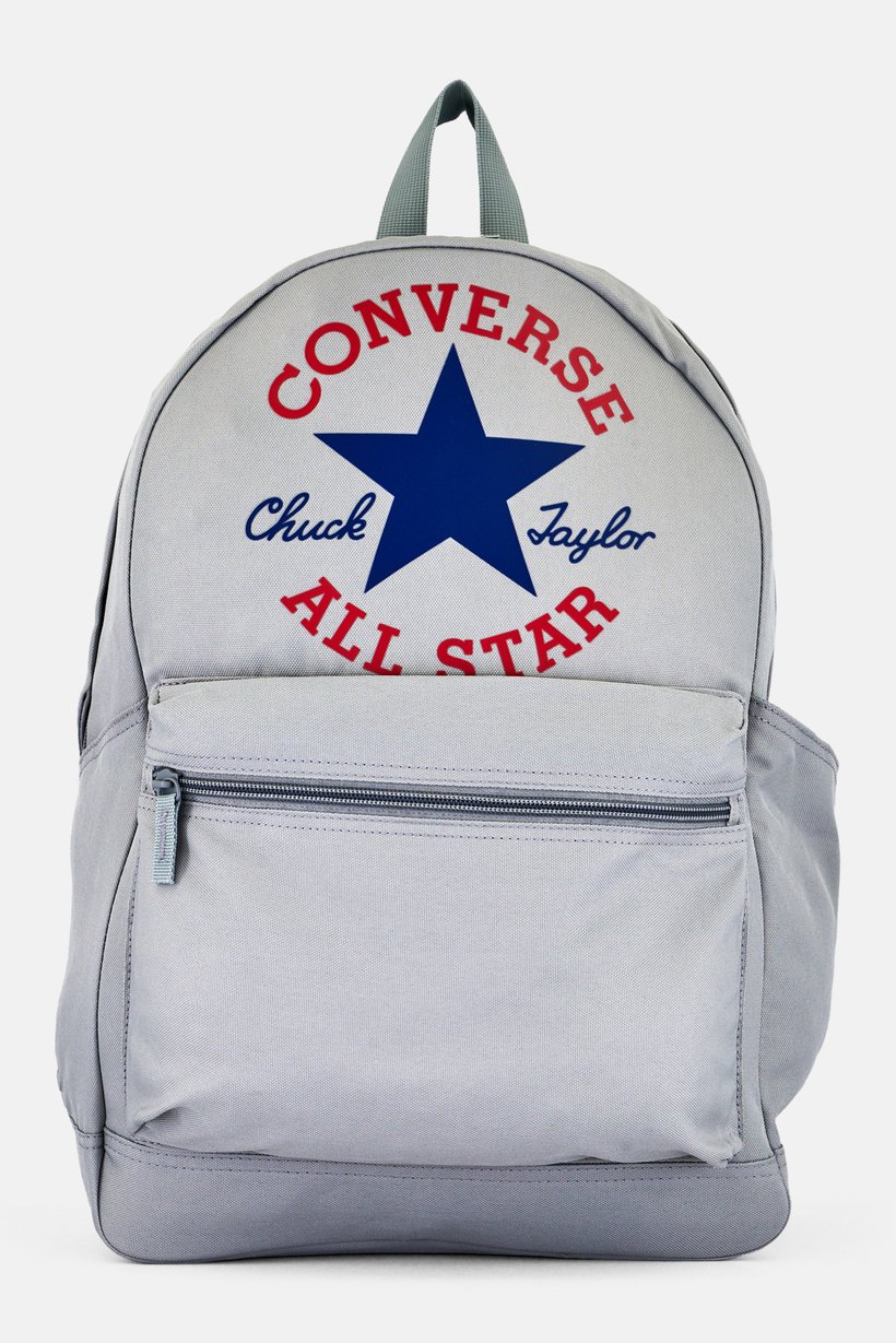 Men Brand Logo Backpack, Grey
