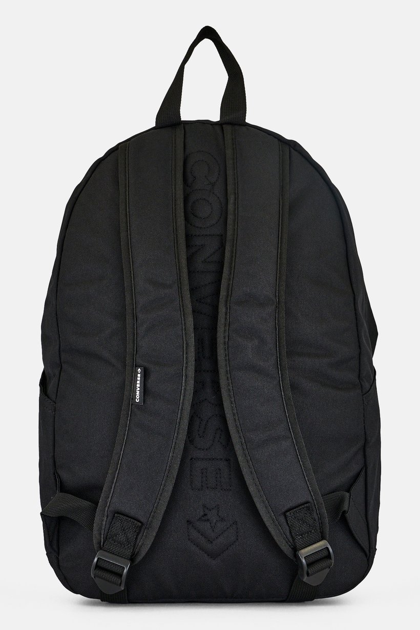 Men Brand Logo Backpack, Black