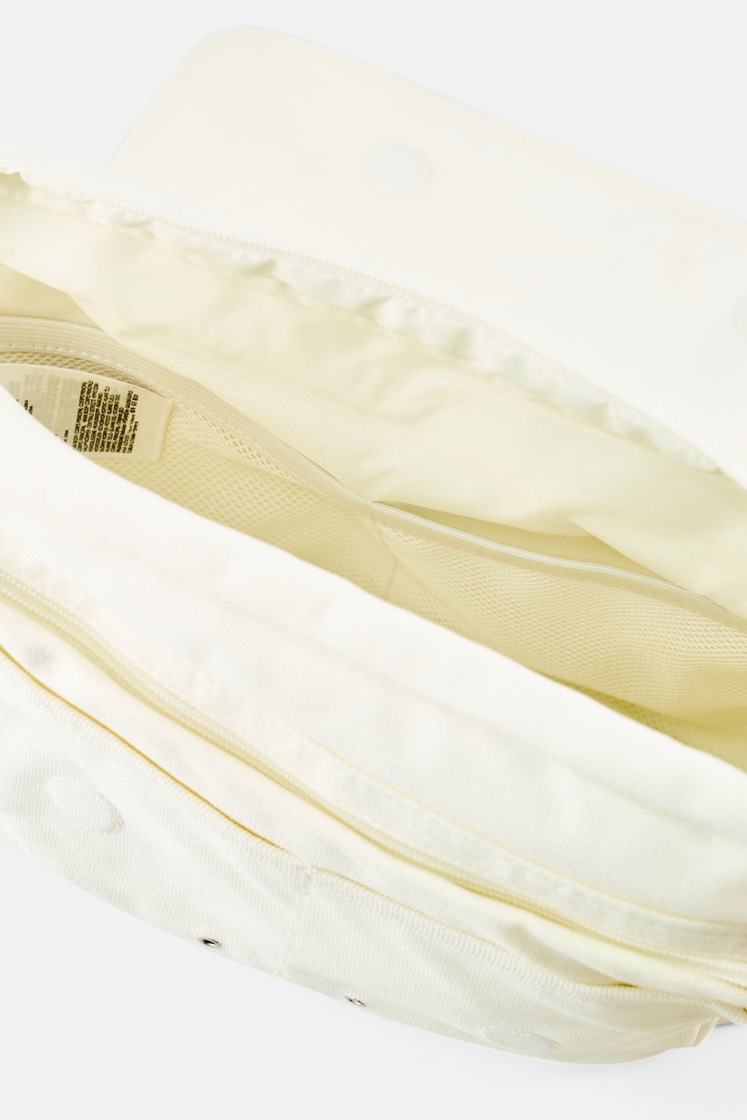 Men Brand Logo Cross Body Bag, White