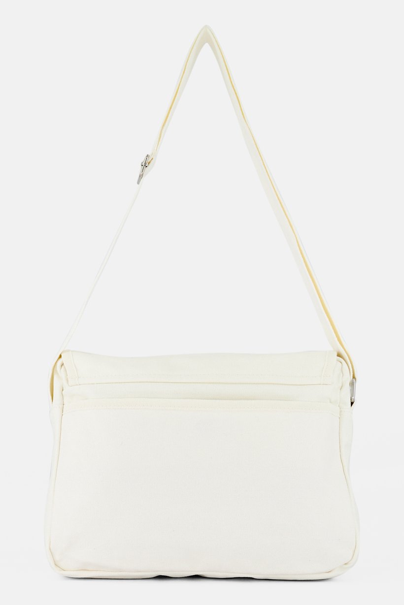 Men Brand Logo Cross Body Bag, White