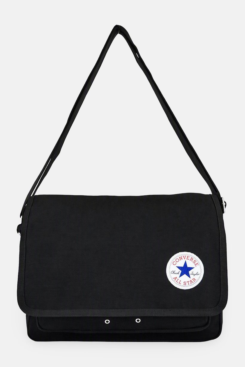 Men Brand Logo Cross Body Bag, Black