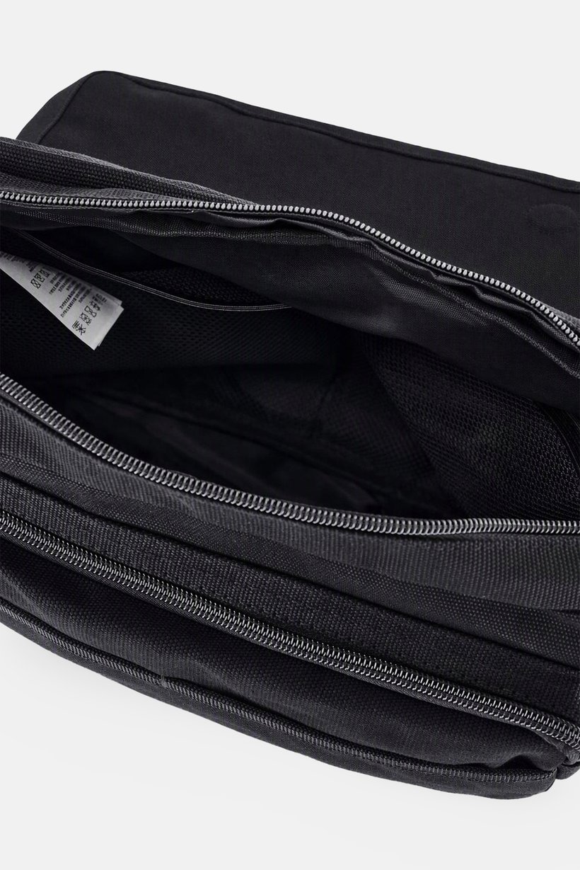 Men Brand Logo Cross Body Bag, Black