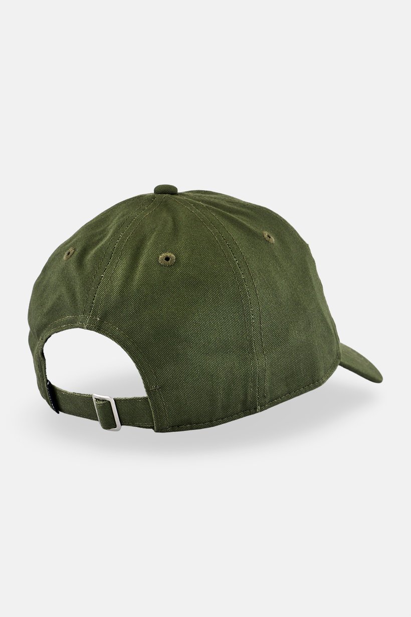 Men Brand Logo Adjustable Buckle Closure Cap, Olive