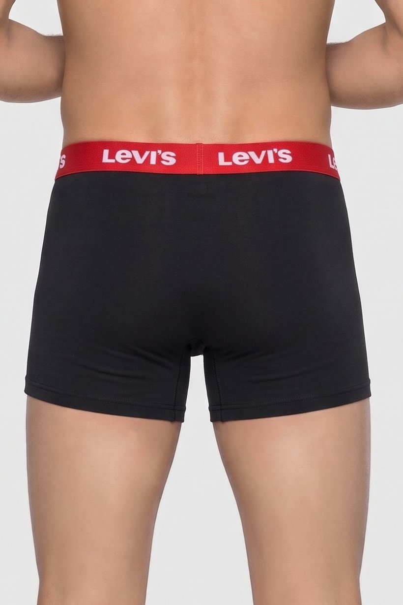 Men 4 Pieces Brand Logo Boxer Briefs, Black