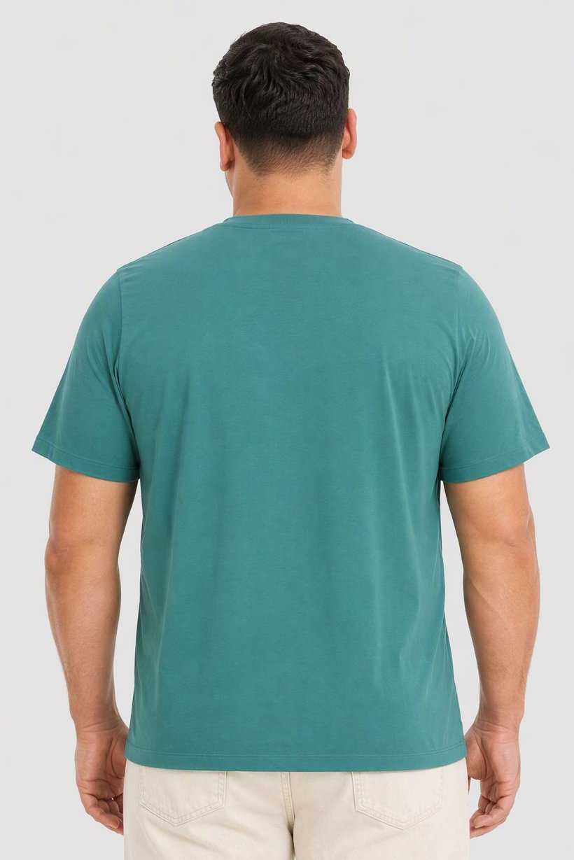 Calvin Klein Jeans Men Crew Neck Short Sleeve Embroidered Logo T-Shirt, Green