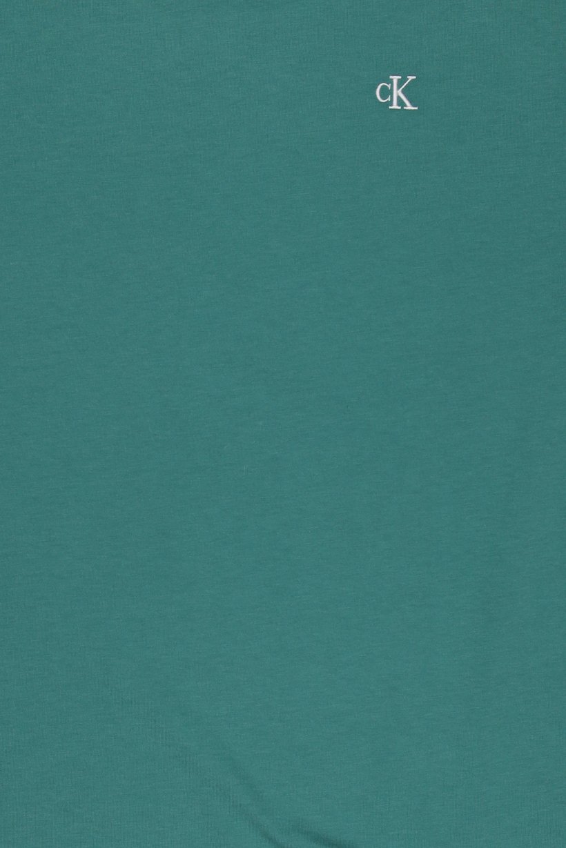 Calvin Klein Jeans Men Crew Neck Short Sleeve Embroidered Logo T-Shirt, Green