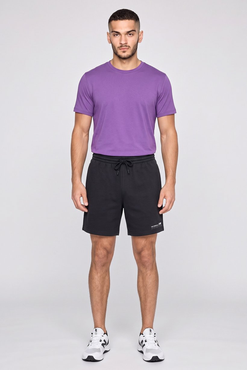 Men Relaxed Fit 7 Inseam Outdoor Shorts, Black