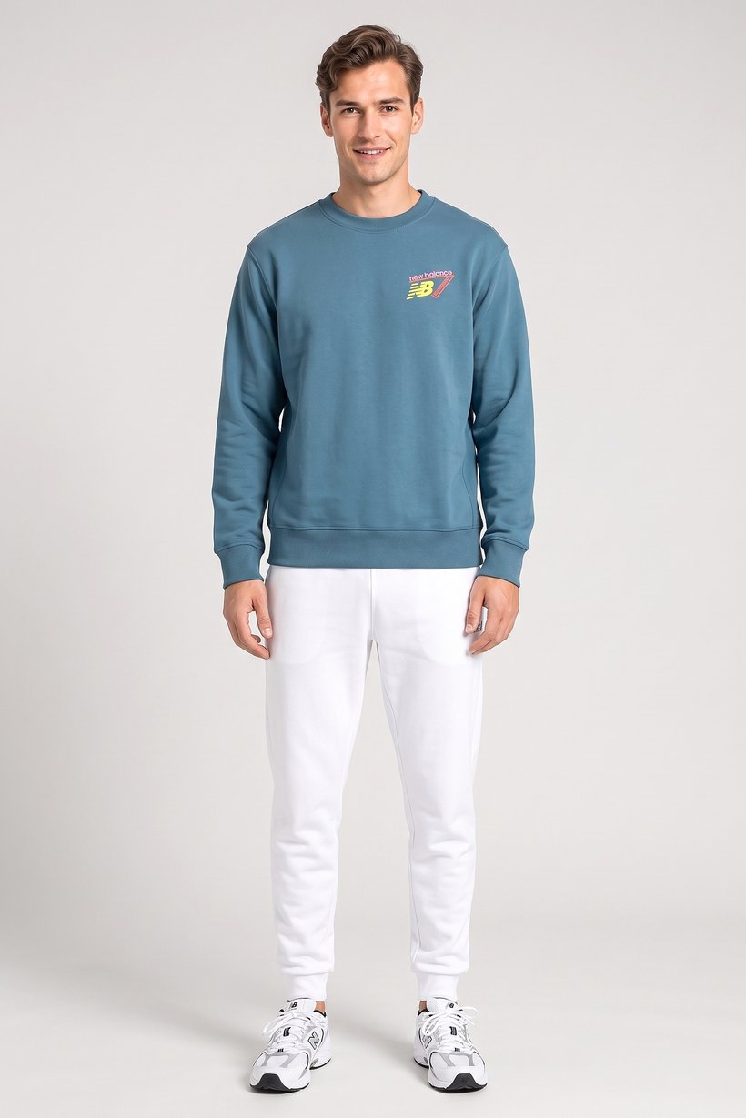 Men Relaxed Fit Long Sleeve Outdoor Sweatshirts, Slate Blue