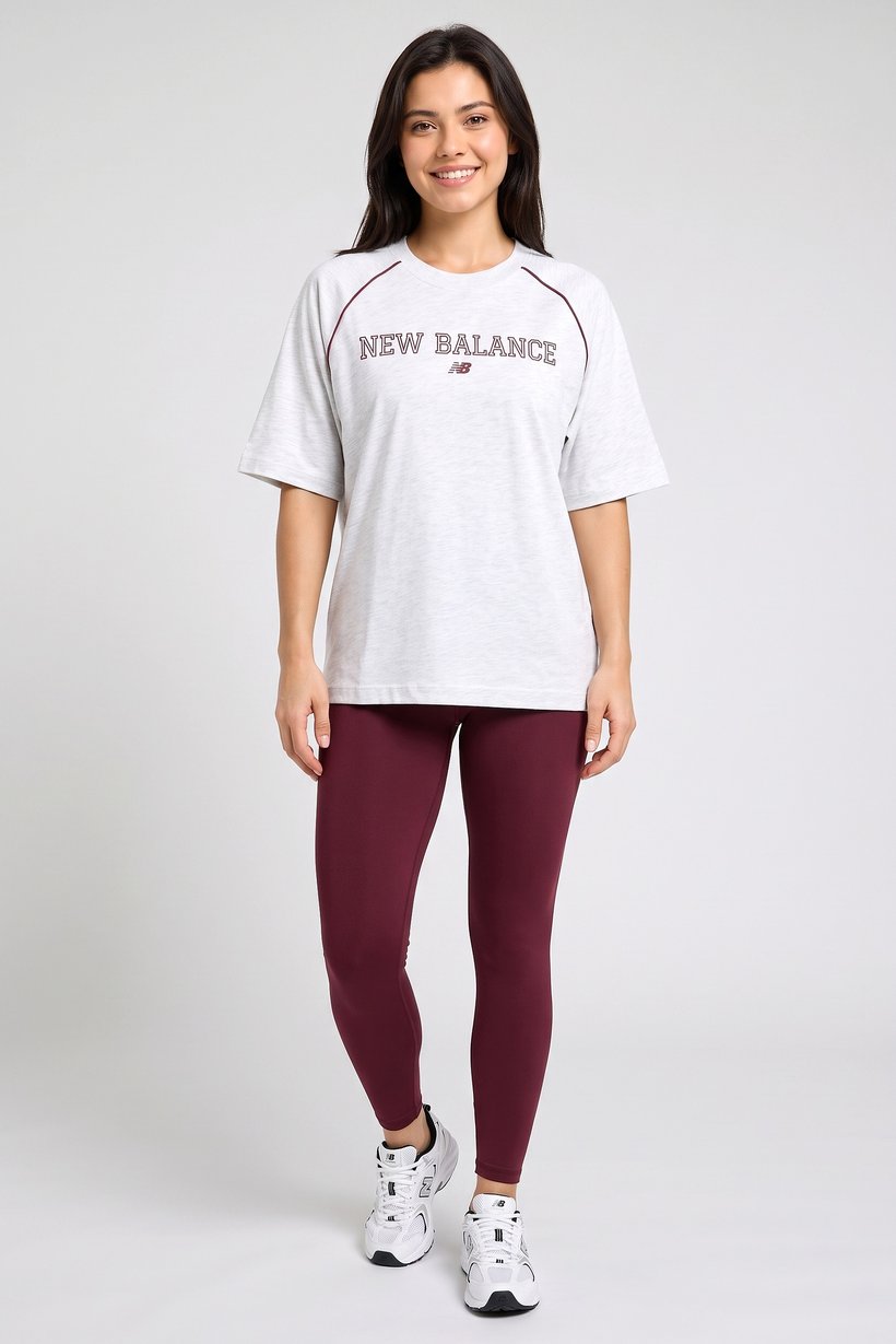Women Oversized Fit Short Sleeve Outdoor T-Shirt, Light Grey