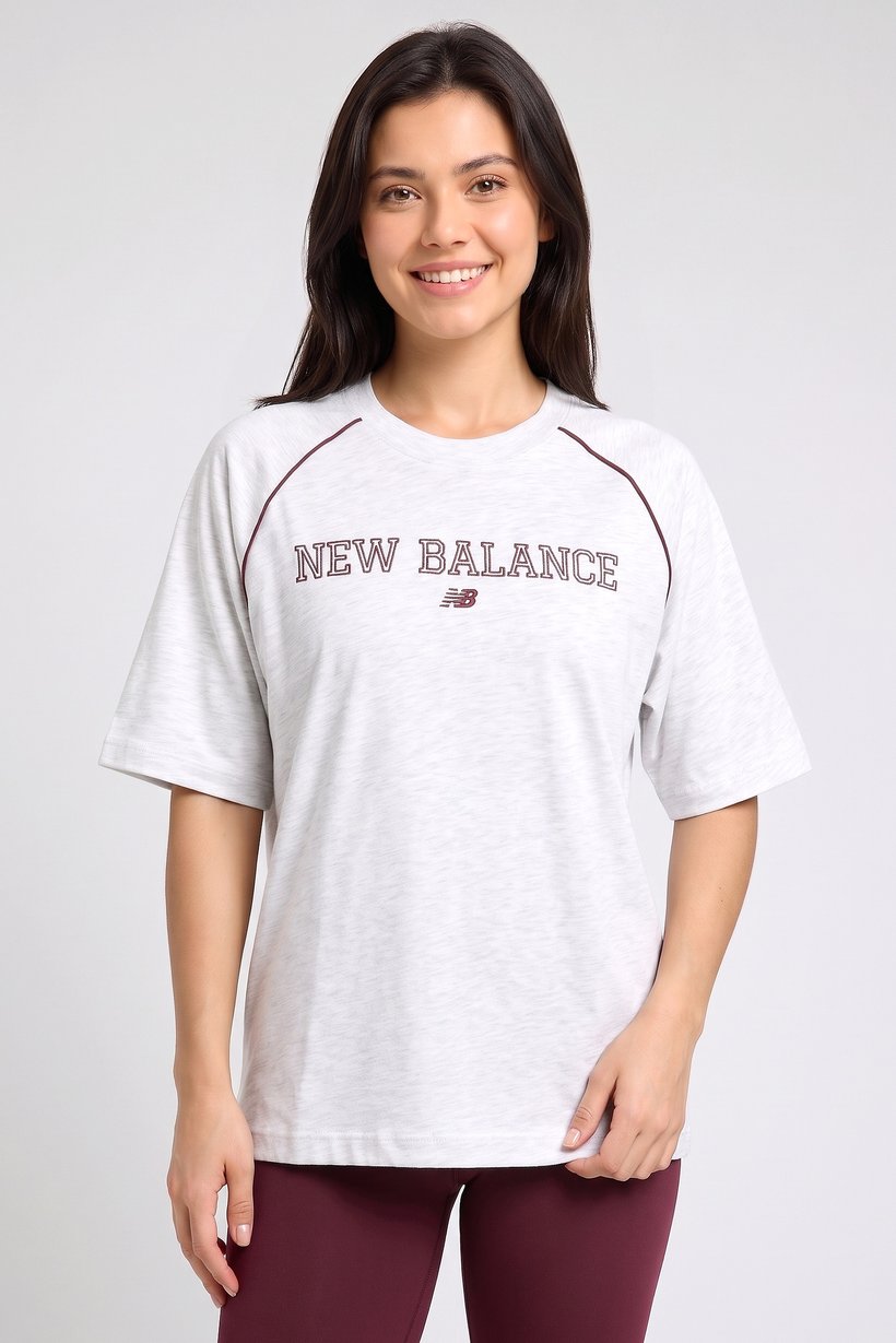 Women Oversized Fit Short Sleeve Outdoor T-Shirt, Light Grey