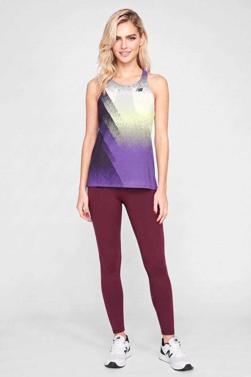 Women Slim Fit Sleeveless Training Top, Multicolor