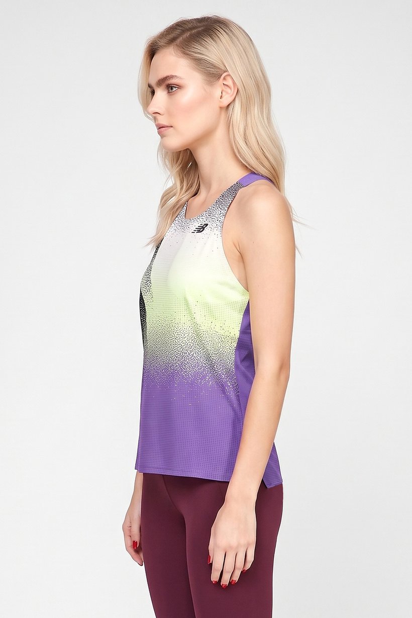 Women Slim Fit Sleeveless Training Top, Multicolor