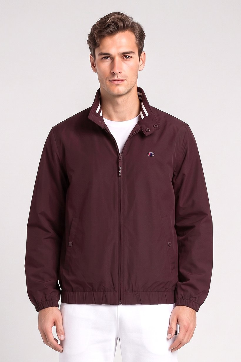 Men Sportswear Fit Outdoor Jacket, Burgundy