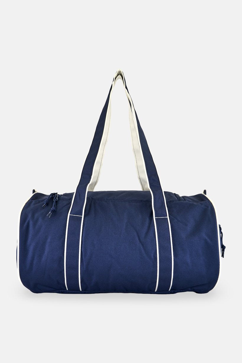 Men Brand Logo Duffle Bag, Navy