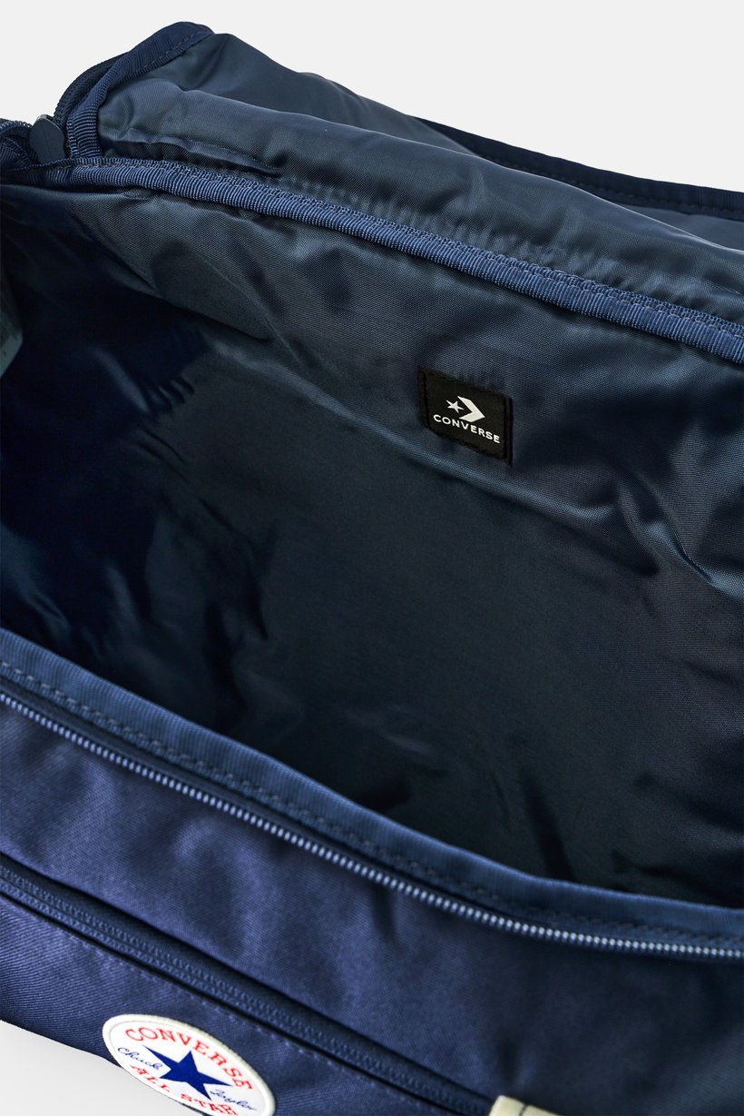 Men Brand Logo Duffle Bag, Navy