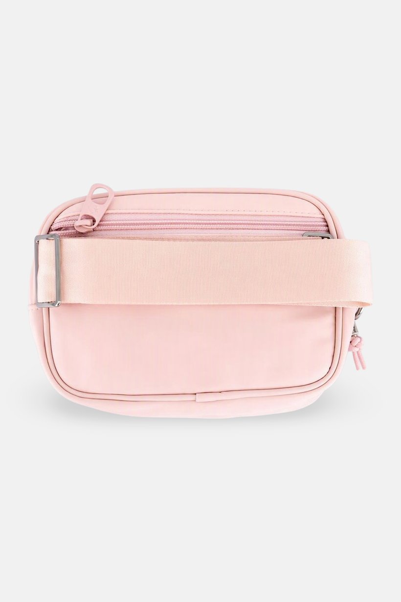Women Brand Logo Cross Body Bag, Pink