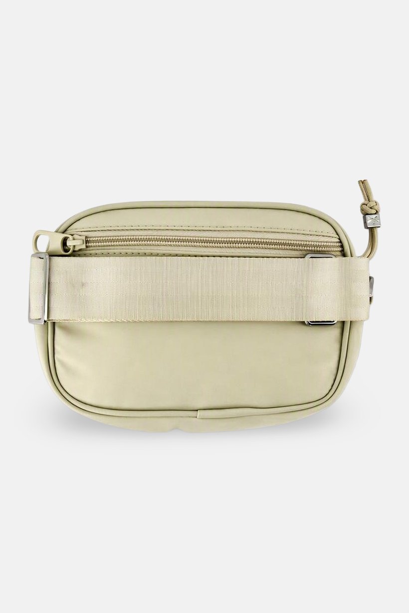Women Brand Logo Cross Body Bag, Cream