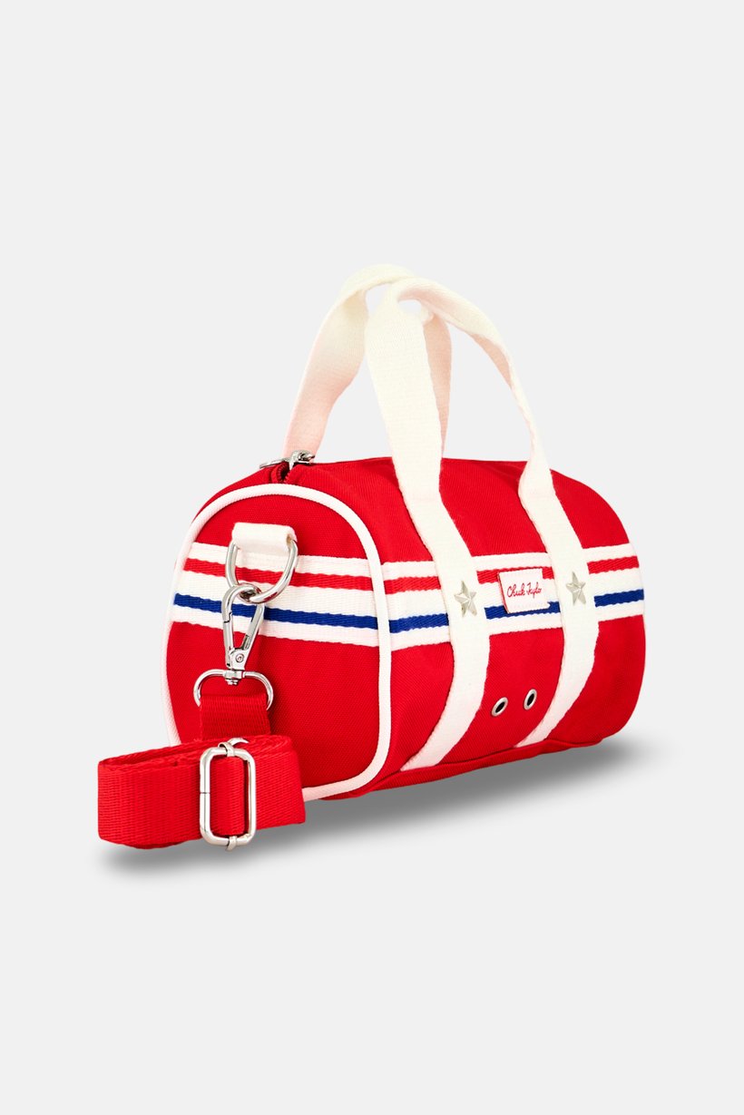 Women Brand Logo Cross Body Bag, Red