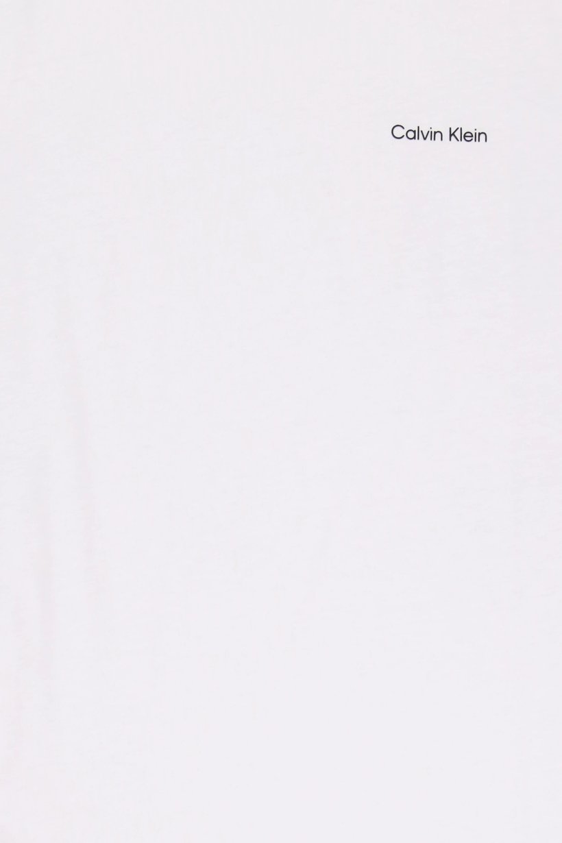 Men Crew Neck Short Sleeve Brand Logo T-Shirt, White