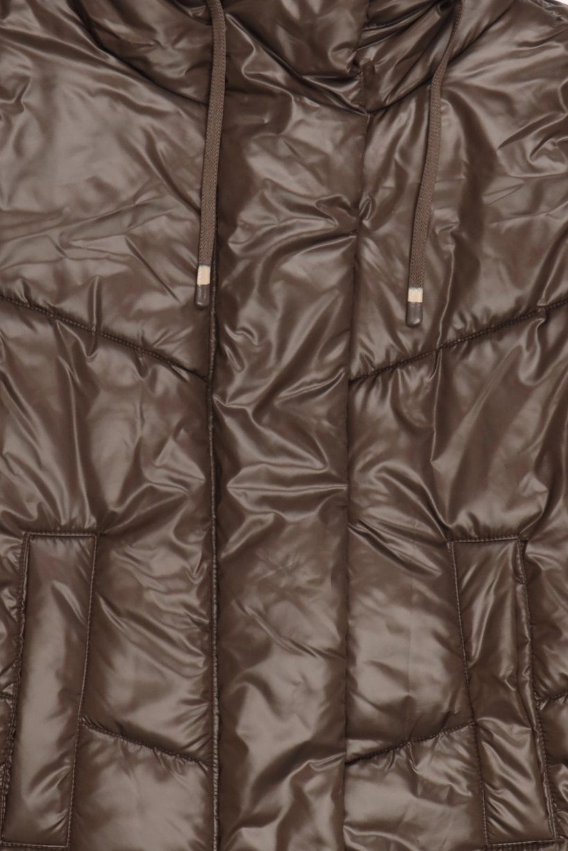 Women Quilted Puffer Jackets, Brown