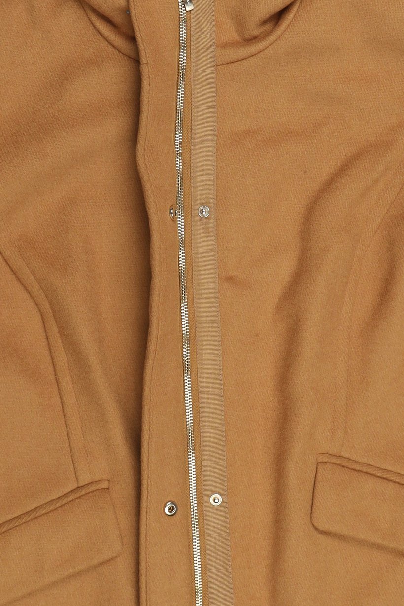 Women Solid Trench Coat, Brown