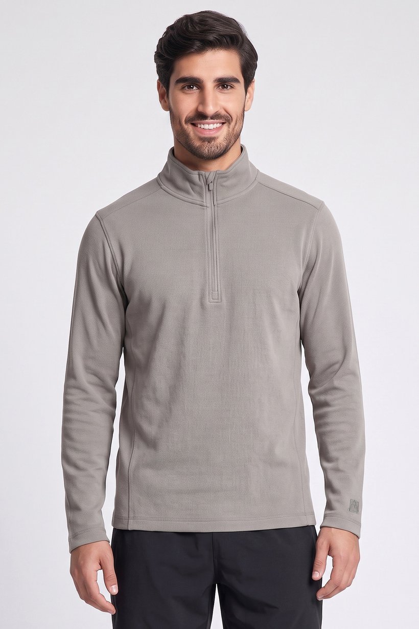 Men Sportswear Fit Long Sleeve Outdoor Sweatshirt, Grey