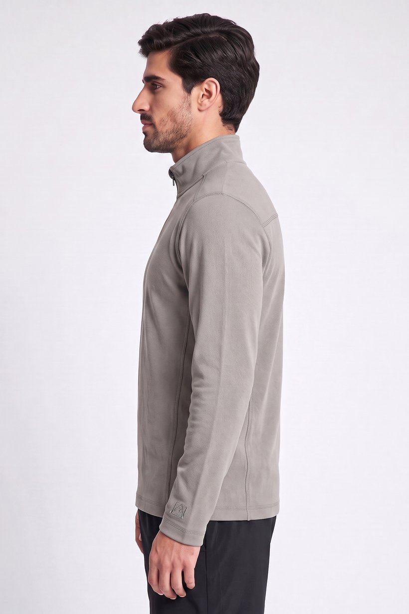 Men Sportswear Fit Long Sleeve Outdoor Sweatshirt, Grey