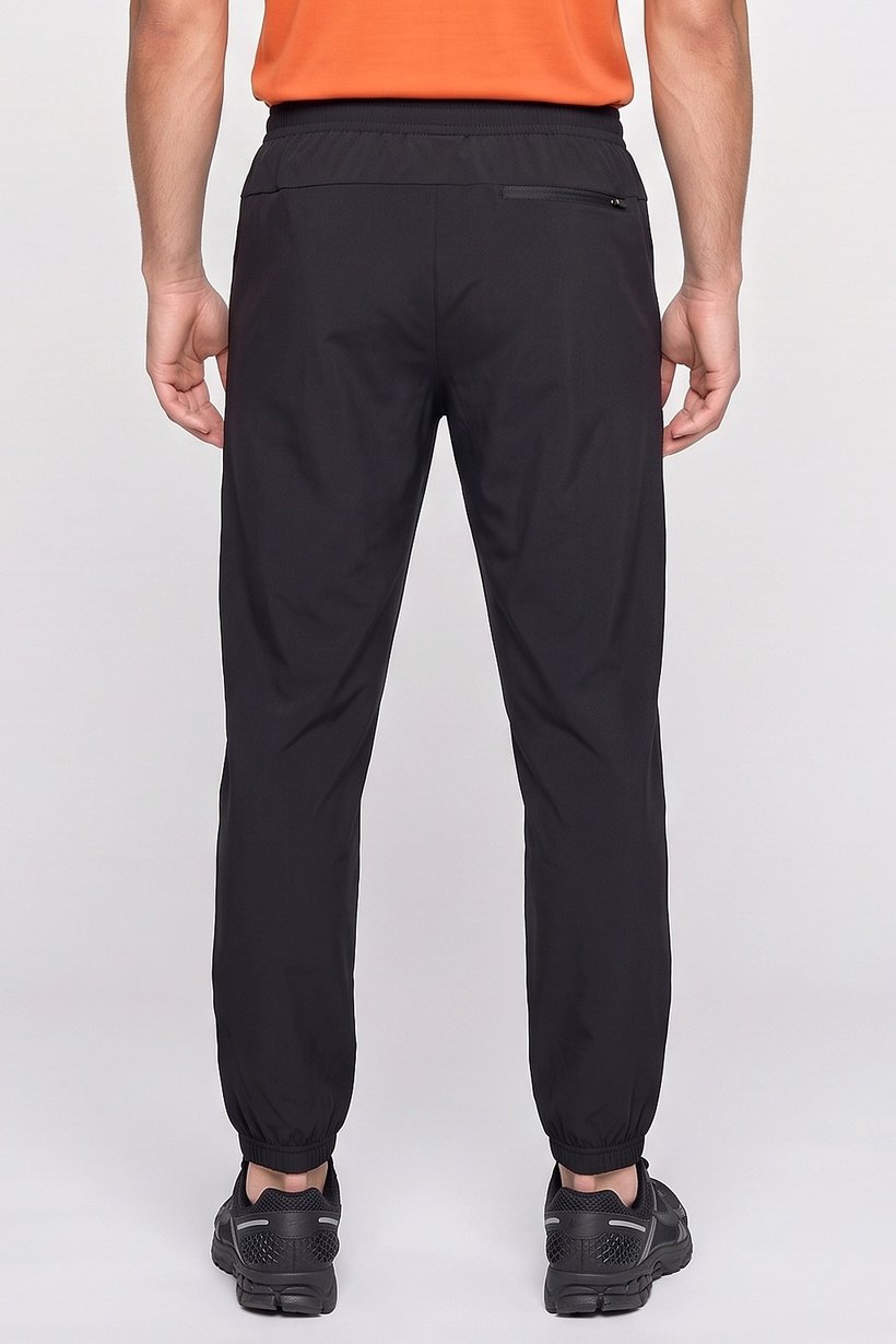 Men Sportswear Fit Outdoor Training Pants, Black