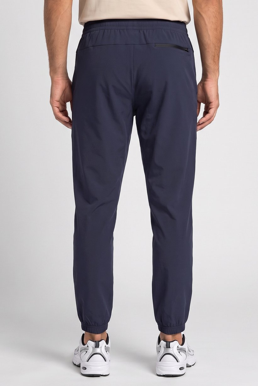 Men Sportswear Fit Outdoor Track Pants, Deep Navy