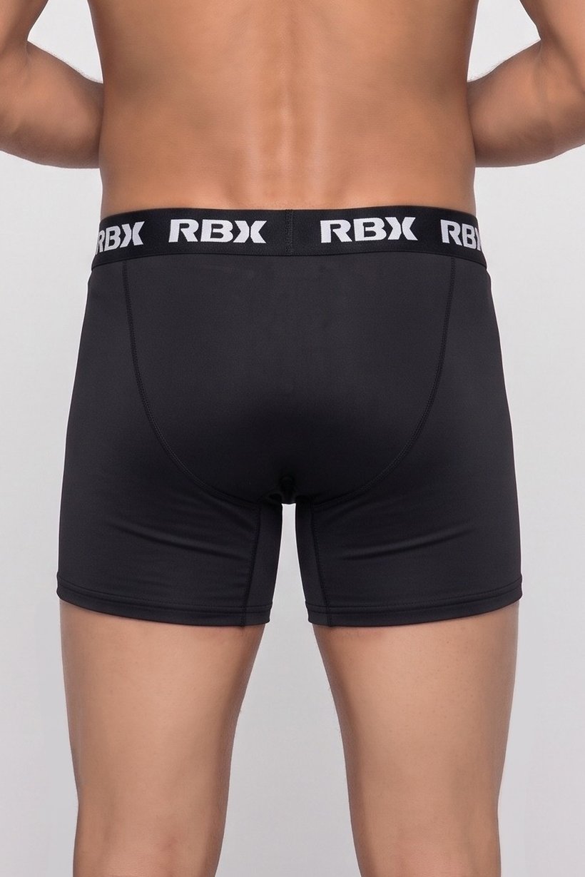 Men 4 Pieces Brand Logo Boxer Briefs, Black